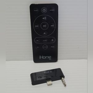 iHOME RZ6 Remote Control With 4XEM iPhone 6 Audio Adapter.